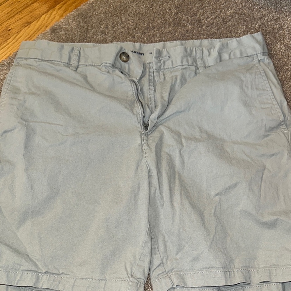Old Navy Gray Flat Front Shorts Casual Style